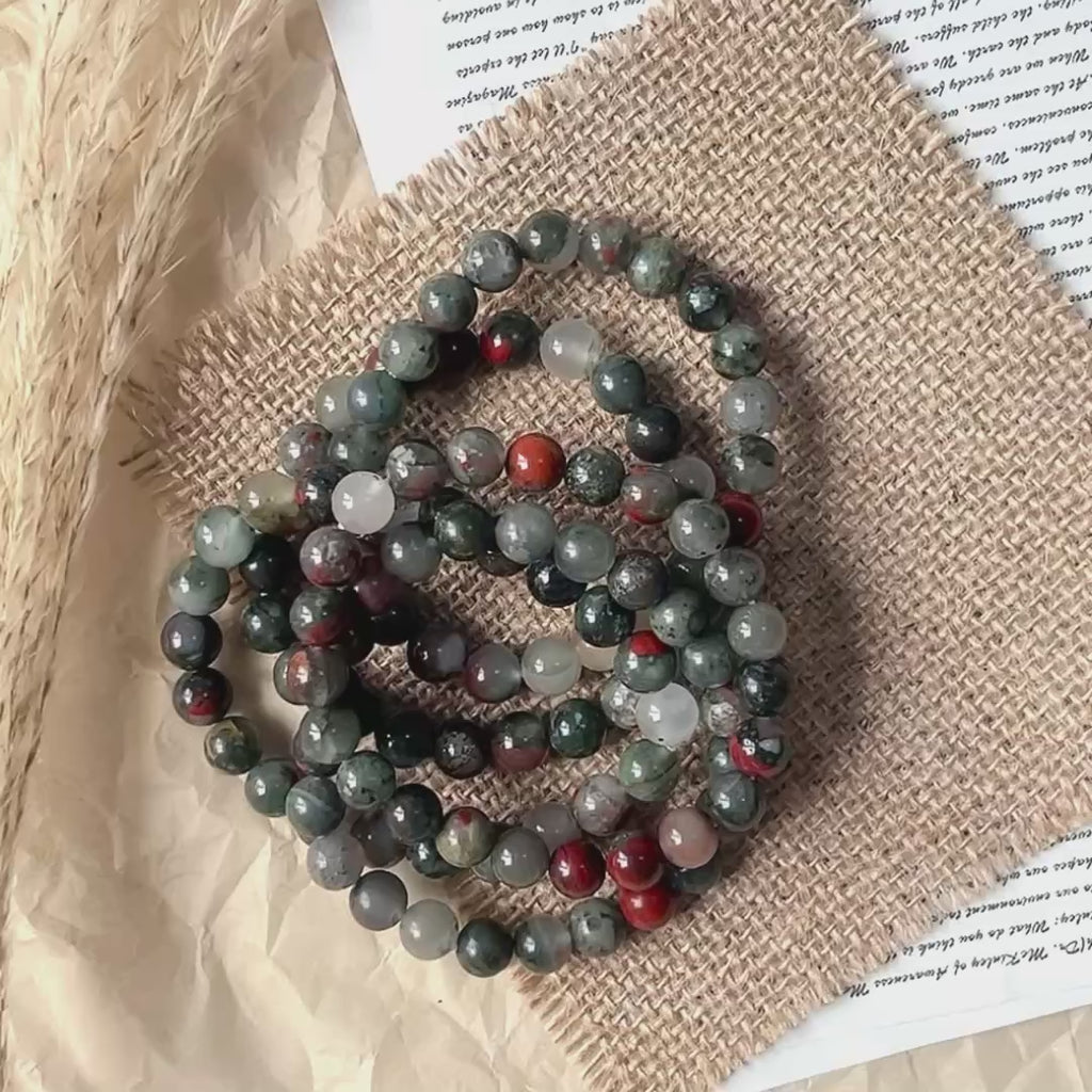Africa blood crystal bracelet-B011