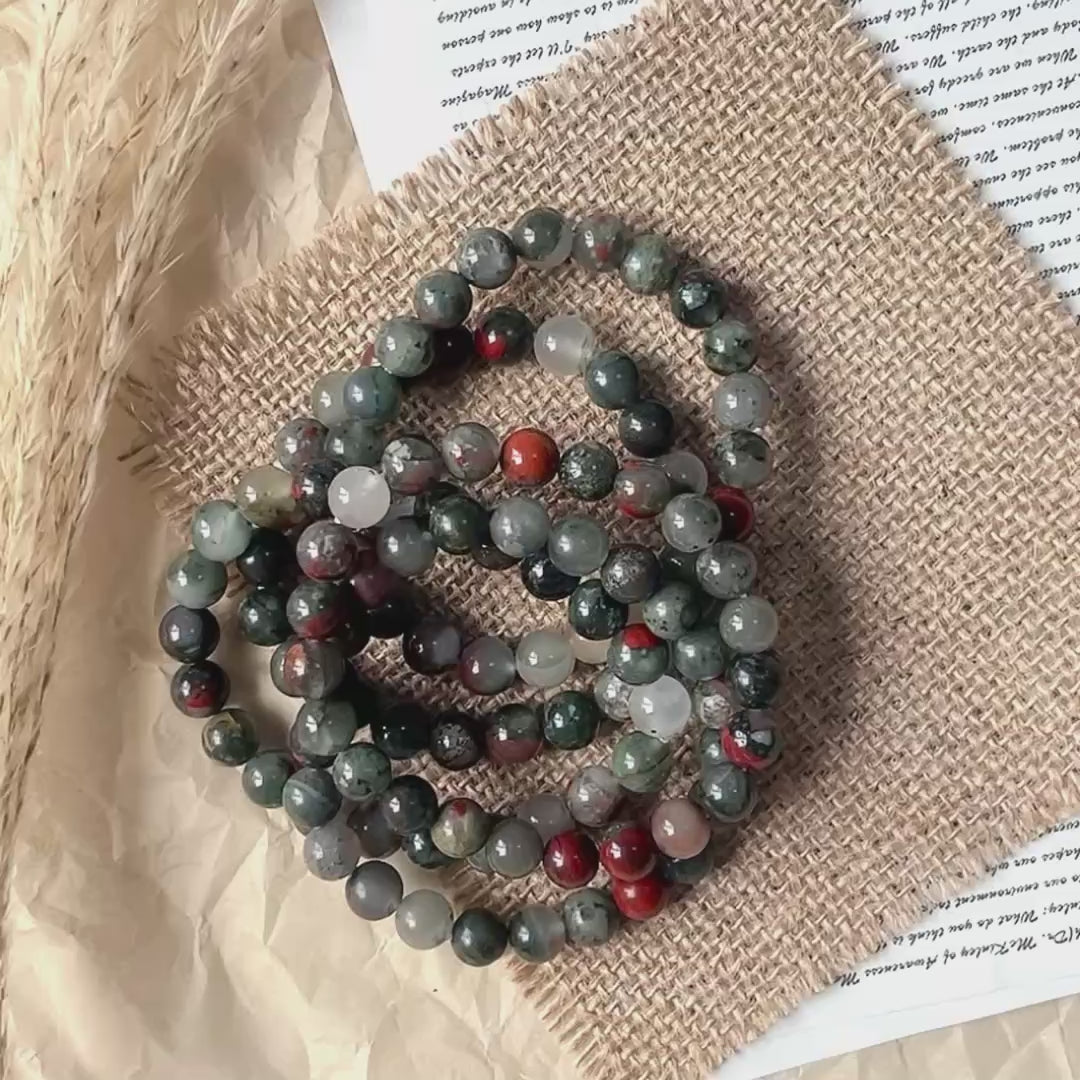 Africa blood crystal bracelet-B011