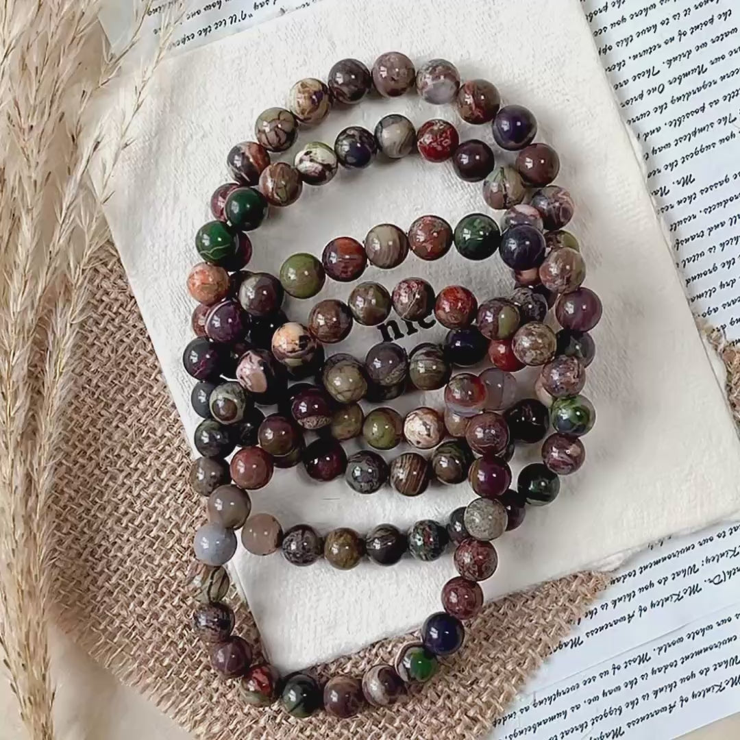 Money agate Bracelet Wholesale-B003