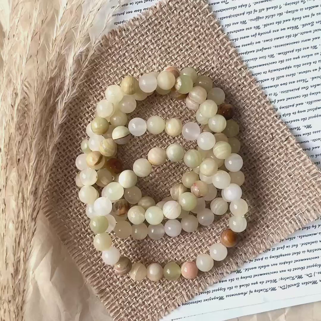 Afghan jade crystal bracelet-B013