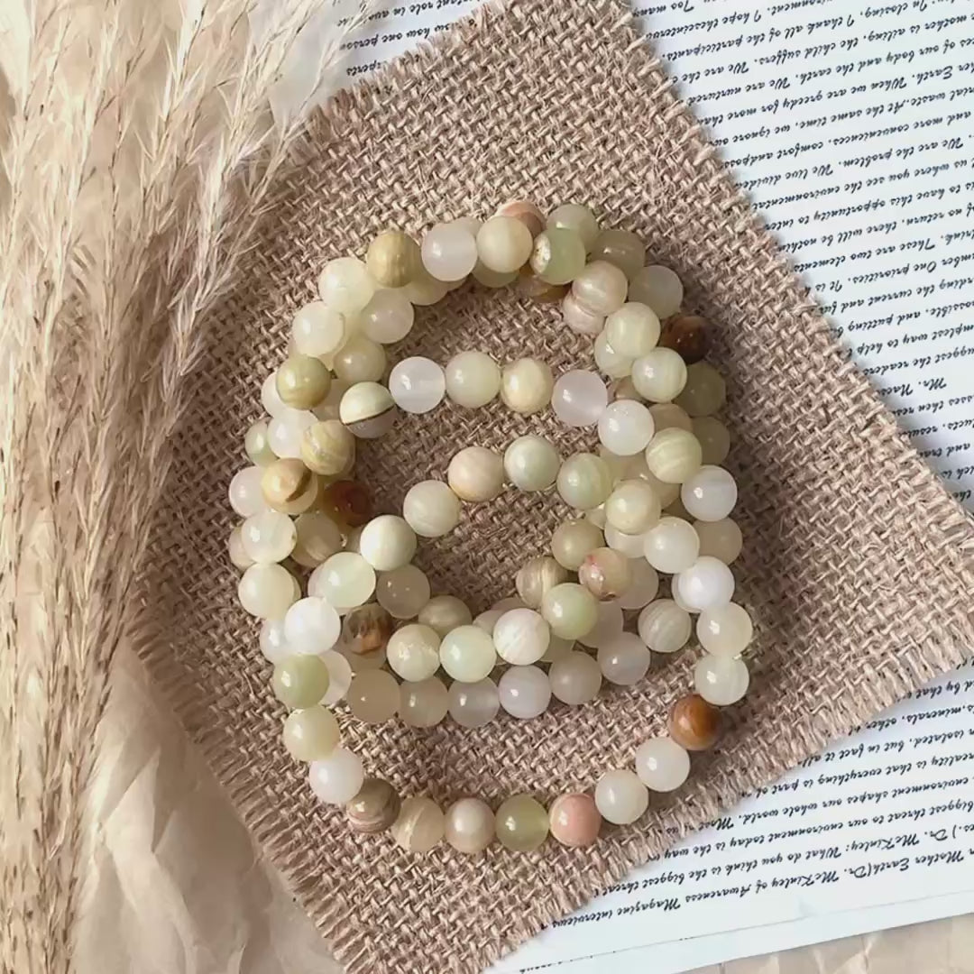Afghan jade crystal bracelet-B013