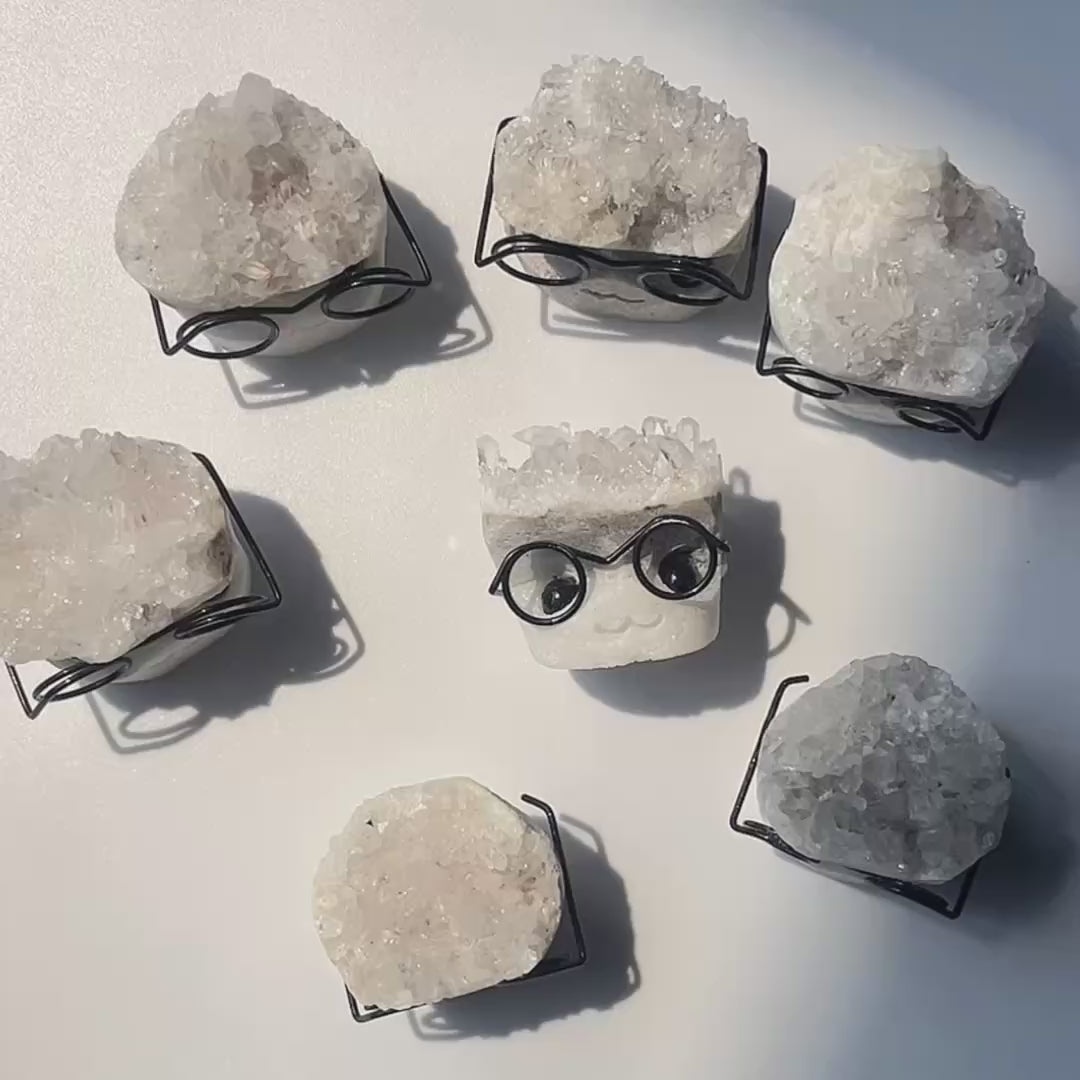 Natural crystal cluster hedgehog clear quartz hedgehog-C006